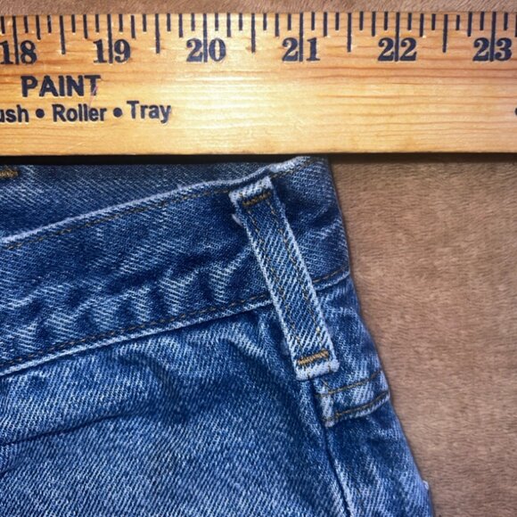 Vtg Carhartt Men 46 x 32 Denim Relaxed Fit Work 5 Pocket Jeans‎ Pants (S) - Picture 8 of 12